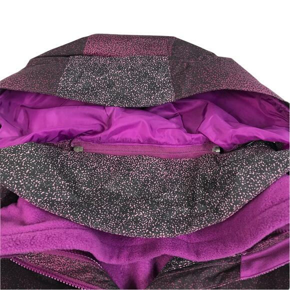 COLUMBIA Ruby River Hooded 3 in 1 Jacket Sz M Ombre Everyday Travel Fleece Liner - Picture 7 of 13